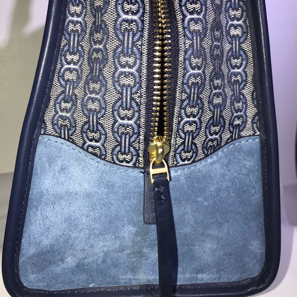 🥳HP🥳NWT Tory Burch Gemini Link Snakeskin Satchel - Picture 11 of 12